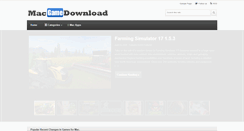 Desktop Screenshot of macgamedownload.com