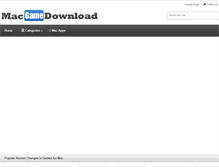 Tablet Screenshot of macgamedownload.com